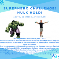 Superhero Challenge Hulk Hold 2 Pic